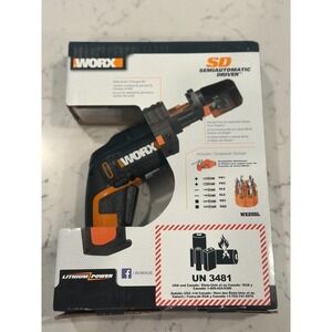 IN BOX-WORX SEMIAUTOMATIC DRIVER MODEL‎ WX255L.2 -FULLY LOADED- 4V MAX